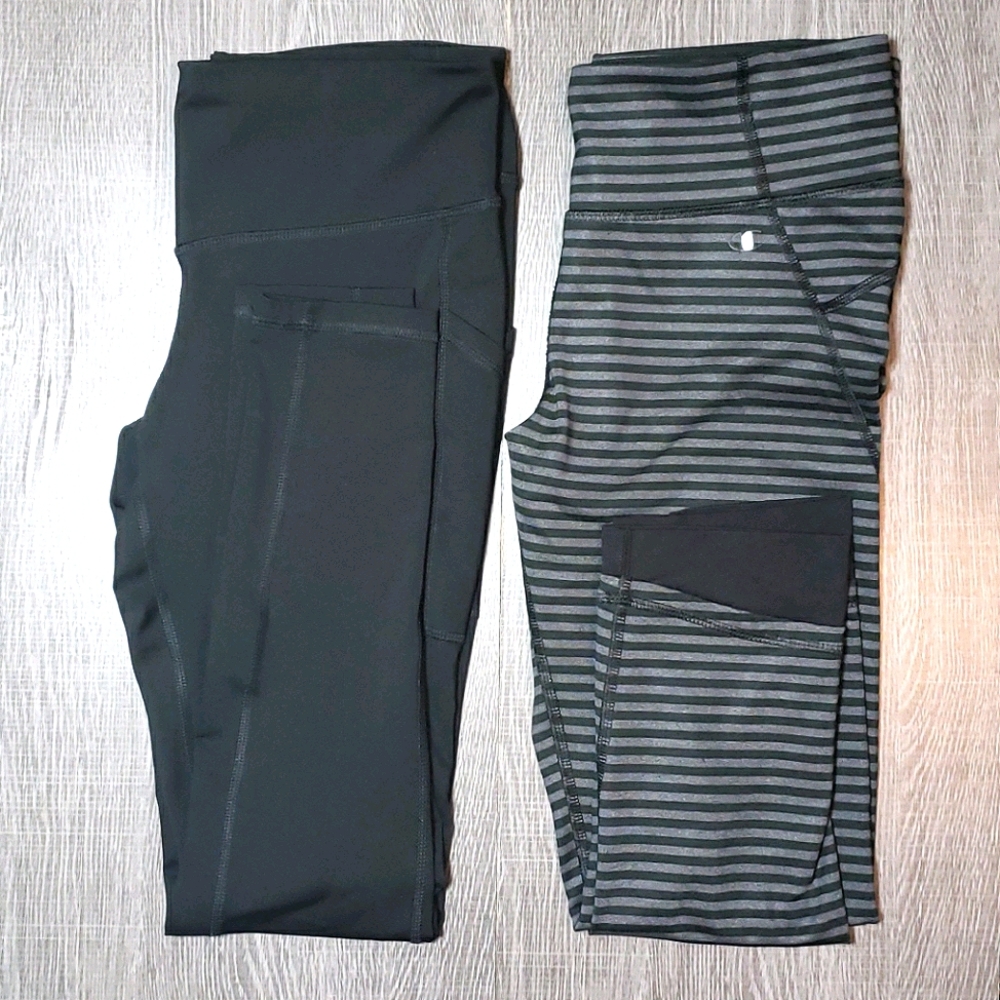 Champion Gear Leggings Pants Bundle Black Gray M
